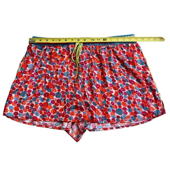 Free People Size L Pillow Talk Satin Pajama Set Red Poppy Floral Print Silky New - Picture 6 of 13